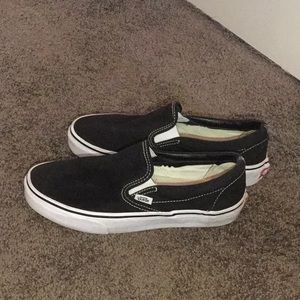 Vans Black Slip Ons